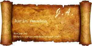 Jurin Amadea névjegykártya